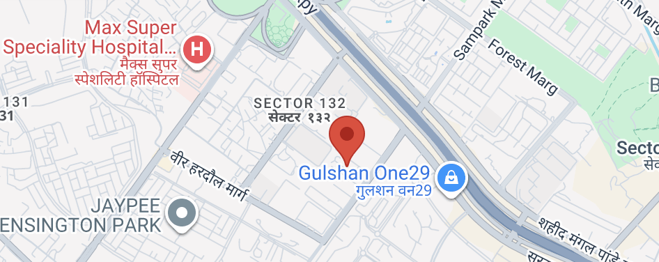 Map showing Blue Butler office at ATS Bouquet, Sector 132, Noida